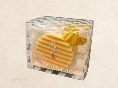 FUKUWATASHI SENBEI | Vanilla cream biscuit | K. Minamoto