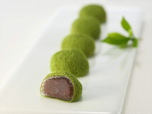 Matcha Green tea mochi image